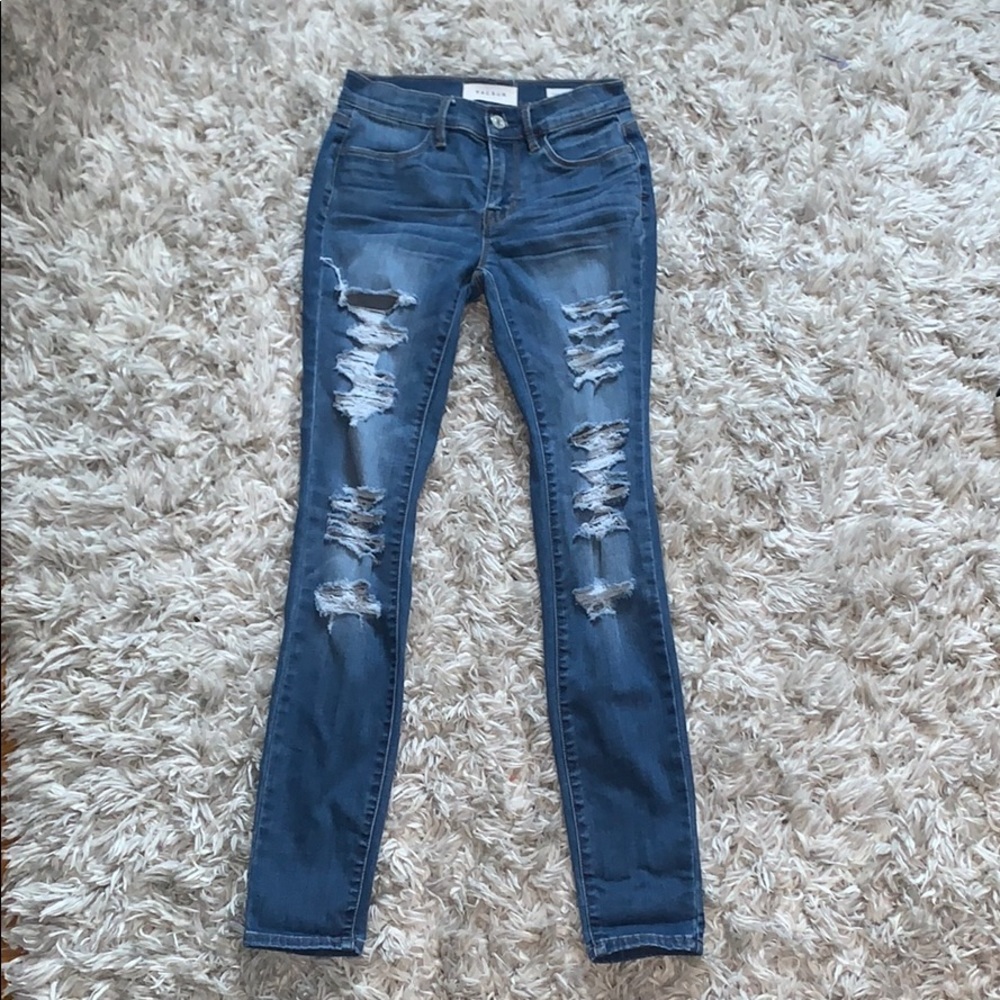 Size 23 PacSun ripped jeans
